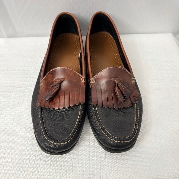 GH Bass Weejuns Shoes Mens 12 M Brown Leather Kiltie Tassel Loafers Moccasin main image 10
